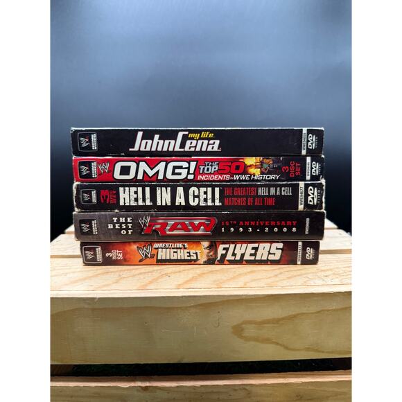 WWE DVD Lot of 5 – John Cena, Raw 15th Anniversary & Much More - Picture 1 of 10